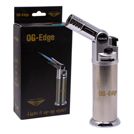 OG | Edge 5 Inches Single Flame Torch Lighter Torch Maple Craft Inc Silver