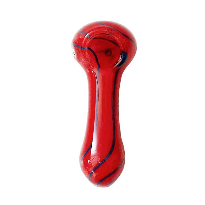 Inside-Out Havey Duty 3.5" Glass Pipe-Assorted Design-2CT Glass Pipe Super Supplys Inc