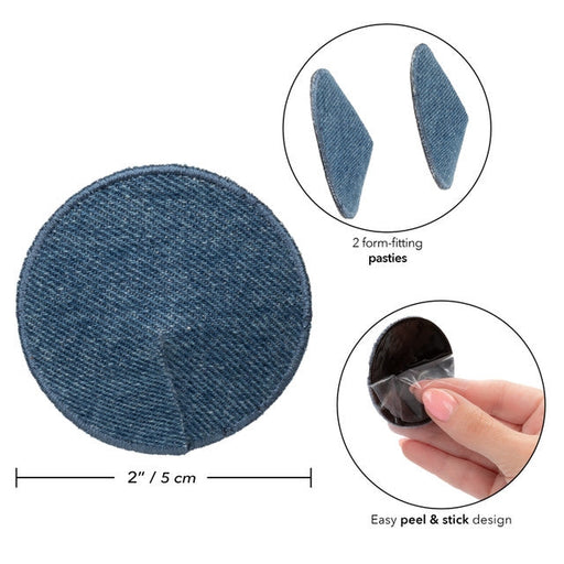 Ride 'Em Premium Denim Collection Round Pasties Intimate Apparel · Accessory JAL