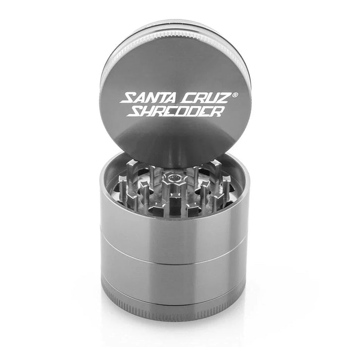 SANTA CRUZ SHREDDER | Medium 4-piece Grinder Regular Grinder Smoking Cat Distribution(S) Grey
