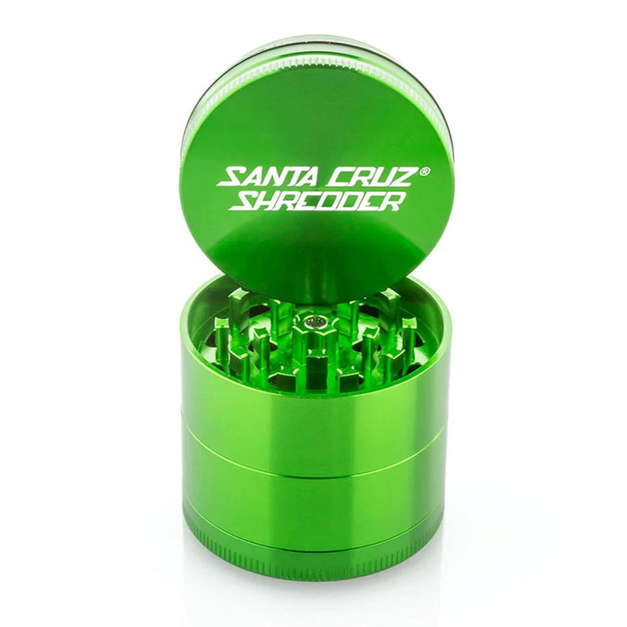 SANTA CRUZ SHREDDER | Medium 4-piece Grinder Regular Grinder Smoking Cat Distribution(S) Green