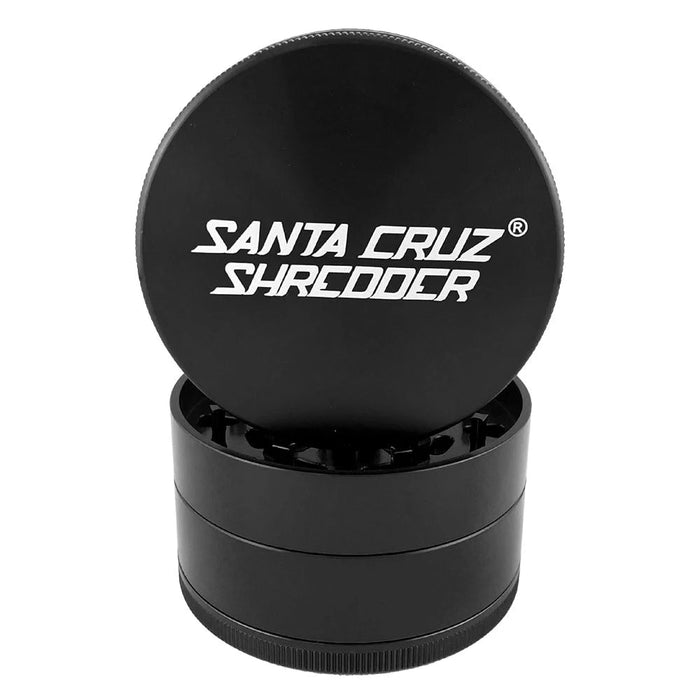 SANTA CRUZ SHREDDER | Large 4-piece Shredder Regular Grinder Smoking Cat Distribution(S) Black