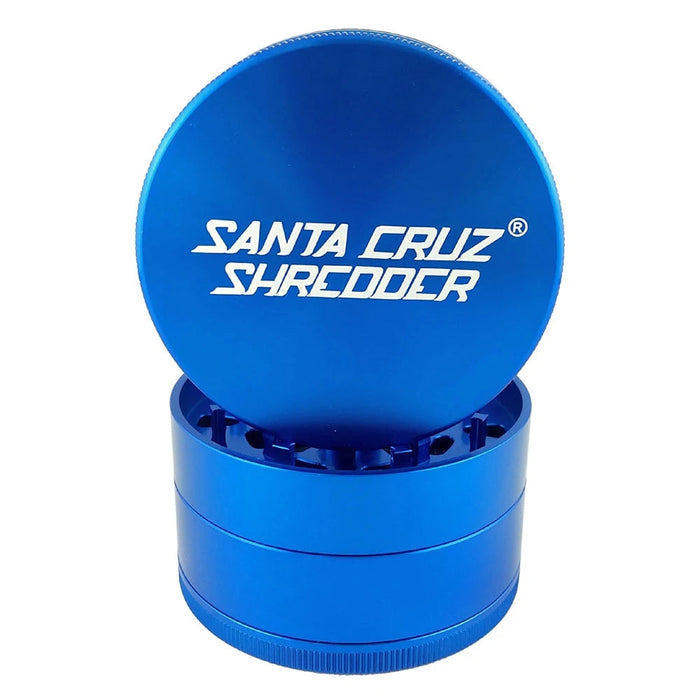 SANTA CRUZ SHREDDER | Large 4-piece Shredder Regular Grinder Smoking Cat Distribution(S) Blue