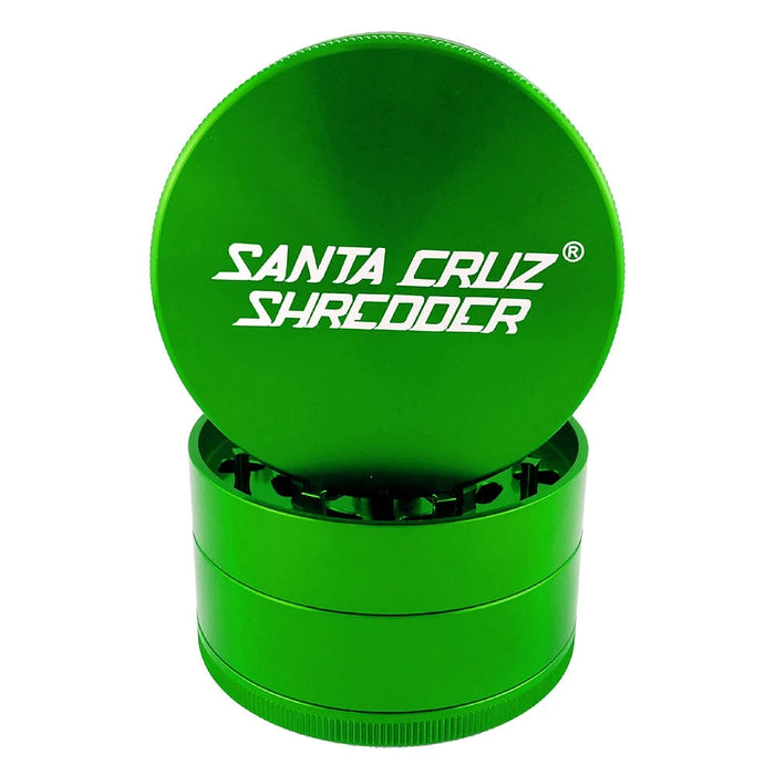 SANTA CRUZ SHREDDER | Large 4-piece Shredder Regular Grinder Smoking Cat Distribution(S) Green