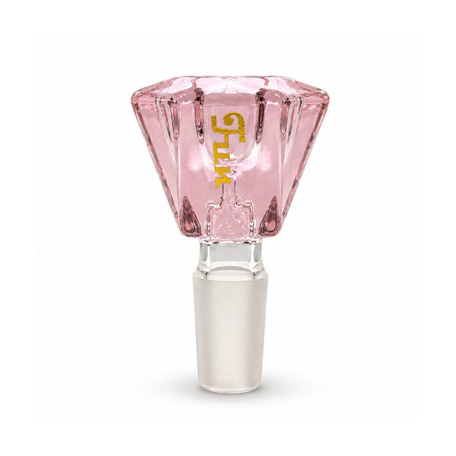 Fortune | 14mm Faceted Diamond Bowl Piece Bowl · Popper Fortune Pink