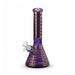 12.5" Plaid Beaker Bong with Gift Box Glass Bong Super Supplys Inc Purple