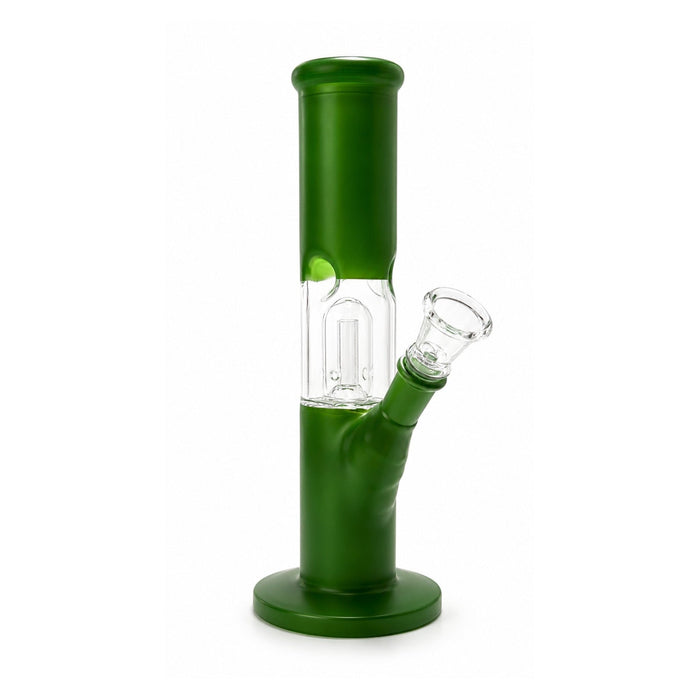 8" Frosted Percolator Tube Water Pipe Glass Bong Super Supplys Inc Green