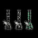 10" Glow-in-the-Dark Beaker Bong Glass Bong Super Supplys Inc