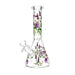 10" Glow-in-the-Dark Floral Beaker Bong Glass Bong Super Supplys Inc Lavander