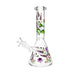 10" Glow-in-the-Dark Floral Beaker Bong Glass Bong Super Supplys Inc