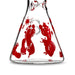 10" Blood Splatter Beaker Bong Glass Bong Super Supplys Inc