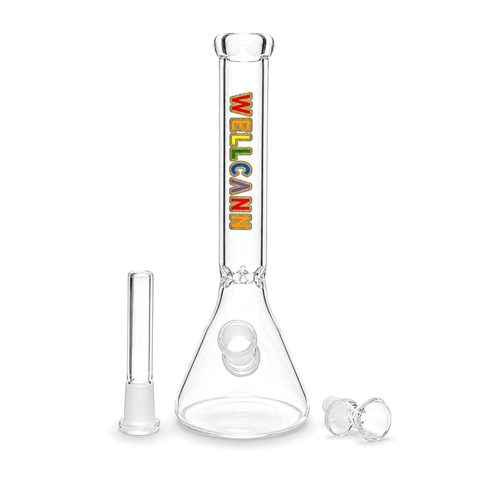 WELLCANN | 11" Clear Beaker Bong Glass Bong Super Supplys Inc