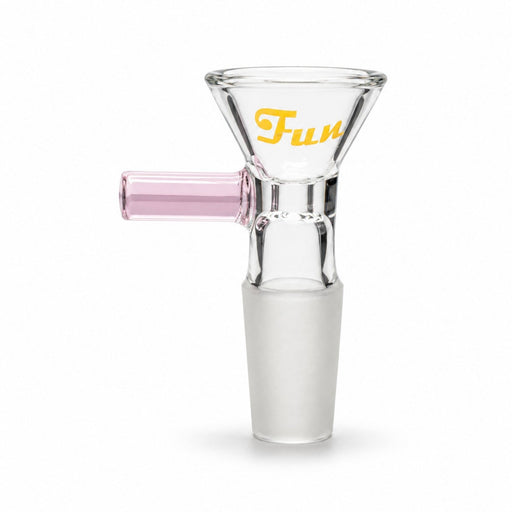 Fortune | 14mm Male Funnel Bowl Piece Bowl · Popper Fortune Pink