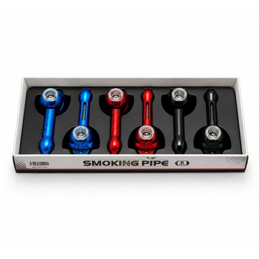 5" Space Lord Metal Smoking Pipe - 6 ct Metal Pipe Super Supplys Inc