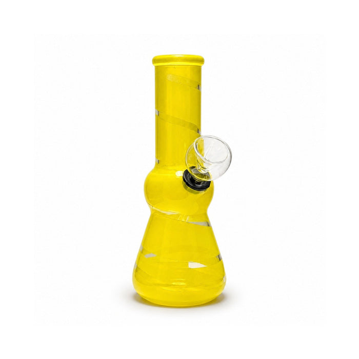 6" Candy Swirl Mini Water Pipe Glass Bong Super Supplys Inc Yellow