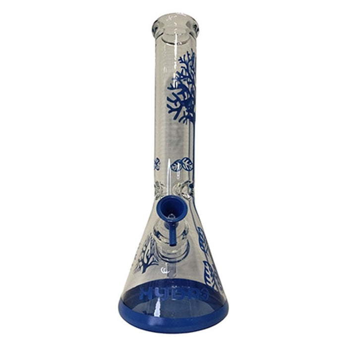 14" Tree Design Hydro Glass Bong (MST048) Glass Bong The MST Blue