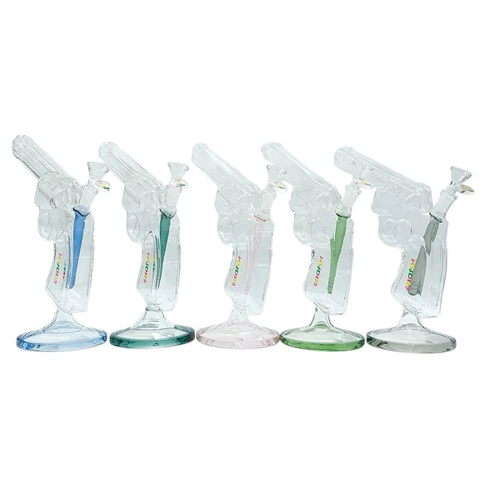 9" Revolver-Shaped Glass Water Pipe (MST153) Glass Bong The MST
