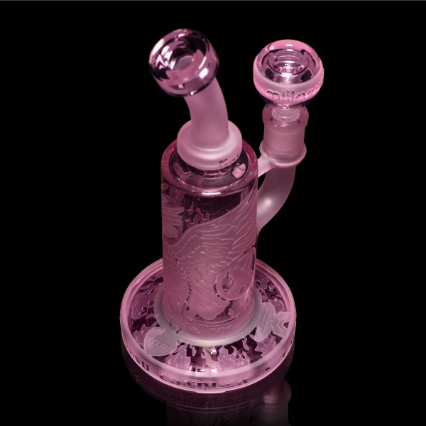 Phoenix: Forged in Fire 6″ Pink Cancer Dab Rig Glass Rig Multiverse