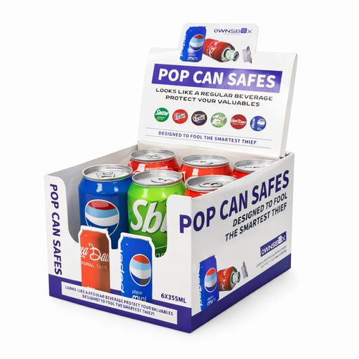Pop Can Safes – Storage Stash Can (Box of 6) Case Canadian Distributor
