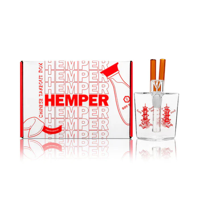 Hemper | 6" Chinese Takeout Bong [PP3928LG] Glass Bong Smoking Cat Distribution