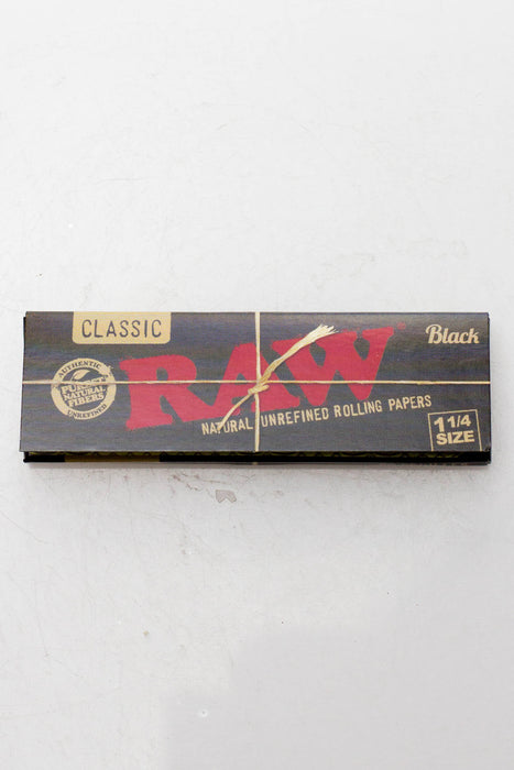 [4 Pack Bundle] RAW Black Natural Unrefined Rolling Paper