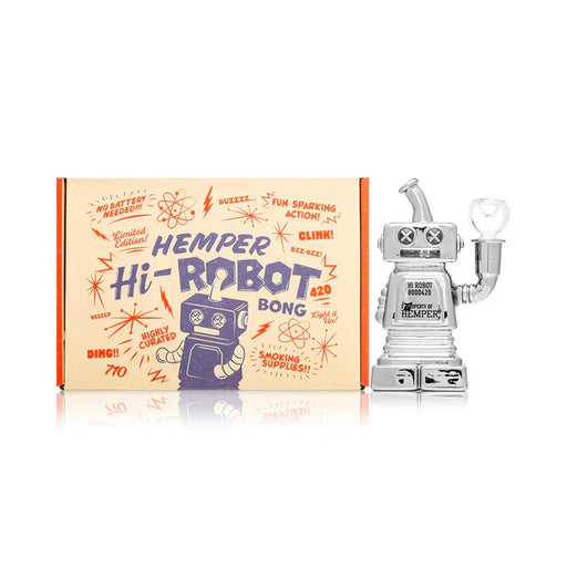 Hemper | 5.9" Hi-Robot Bong [PP6061] Glass Bong Smoking Cat Distribution