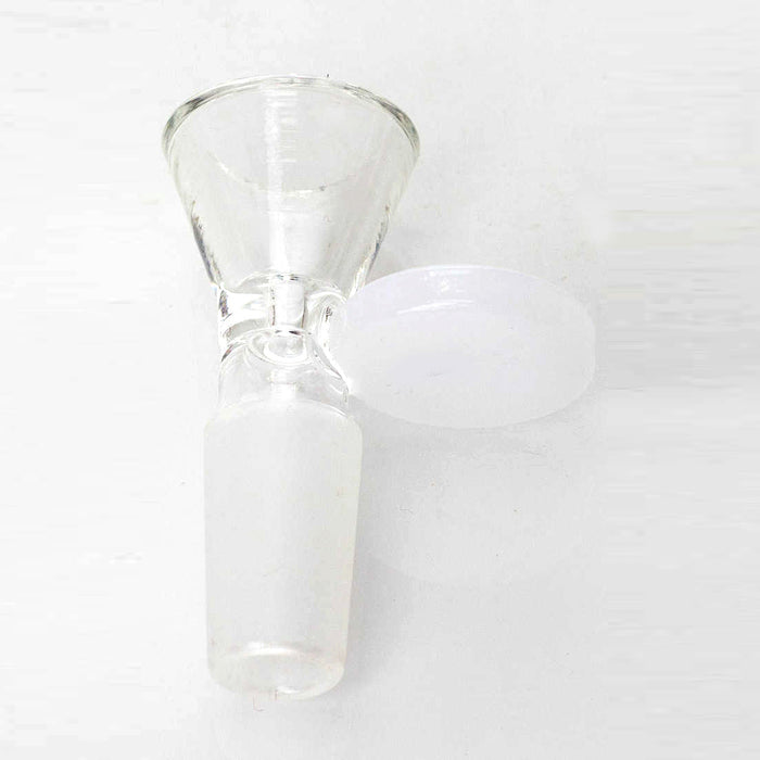 Glass Bowl with Handle - 14mm Bowl · Banger · Oil Burner Super Supplys Inc White