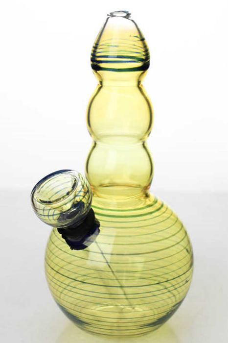 6 inches changing color glass water bong Beaker Bong ONE Type 2971