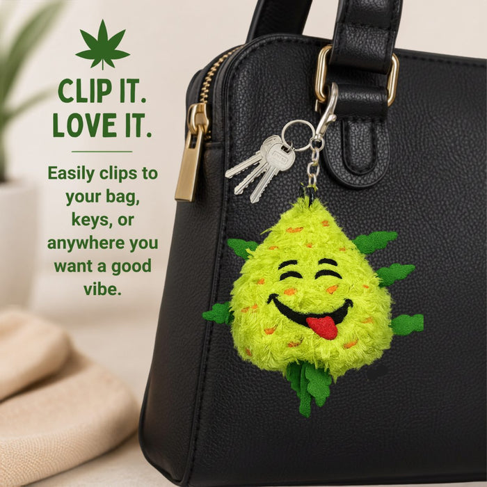 Bud the Weed Nug | Mini Plush Keychain & 420 Fidget Charm Stationery · Accessory PAW20