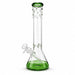14" Green Accent Beaker Glass Bong Super Supplys Inc Default Title