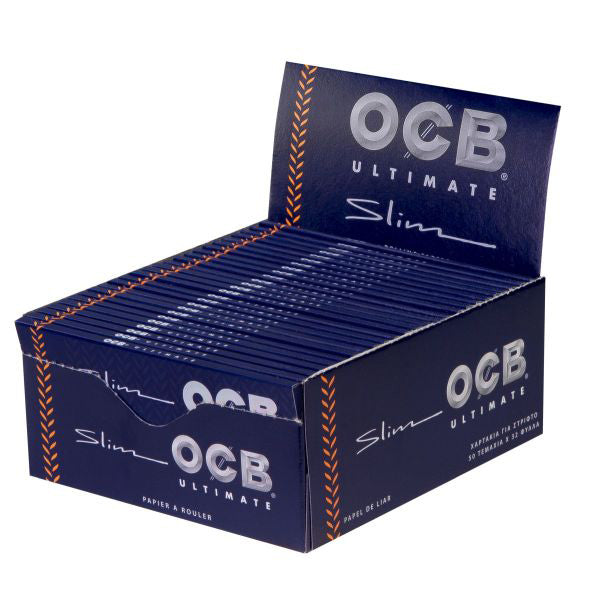 OCB | Ultimate King Size Premium Slim Rolling Papers - 50 packs King Size ONE