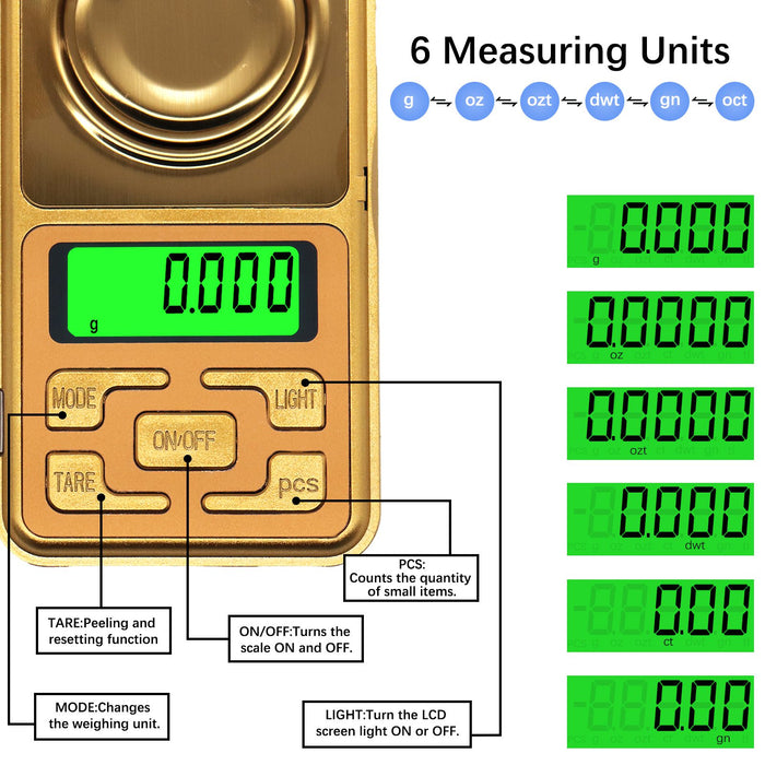 Xtream | Digital Pocket Scale - Golden [XTR-513] Scale Canadian Distributor