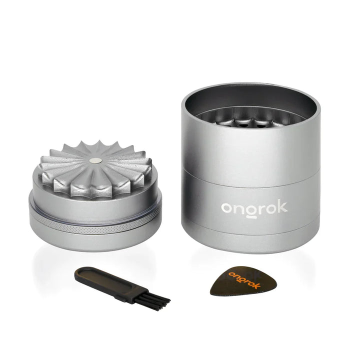 ONGROK | 5-Piece Flower Tooth Grinder Regular Grinder Smoking Cat Distribution Gunmetal