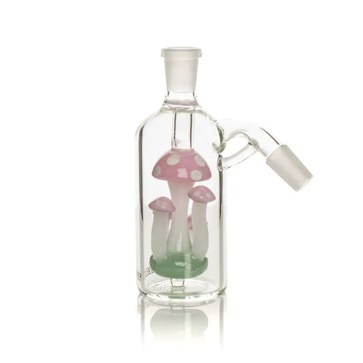 Red Eye Glass 14mm 45 degree Mushroom Amanita Ash Catcher Ashcatcher · Percolator · Filter · Mouthpiece Smoking Cat Distribution Pink Slyme