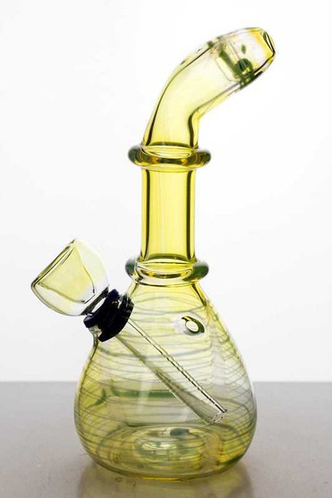 6 inches changing color glass water bong Beaker Bong ONE Type 3642