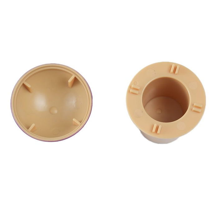 3 Parts 50mm Mushroom Head Plastic Grinder with Storage Box of 12 [SMJL-007] Display Pack Canadian Distributor