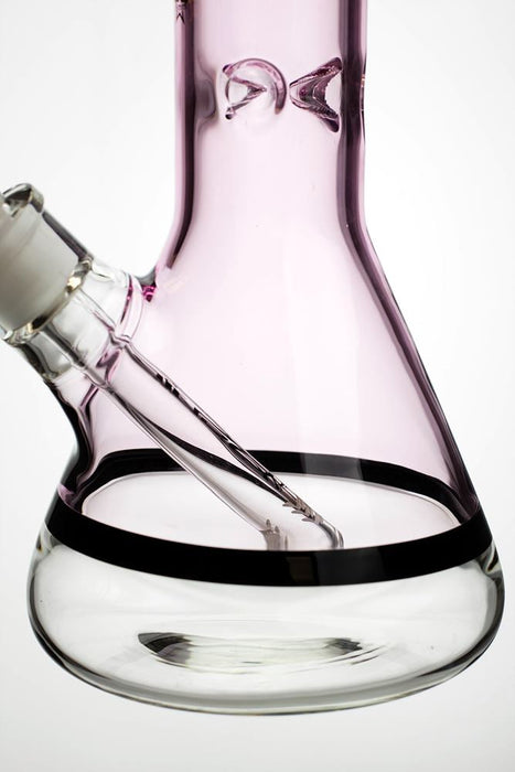 18 inches genie 9 mm color-tube and clear-bottom beaker water bong Beaker Bong ONE