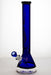 18 inches genie 9 mm color-tube and clear-bottom beaker water bong Beaker Bong ONE Blue