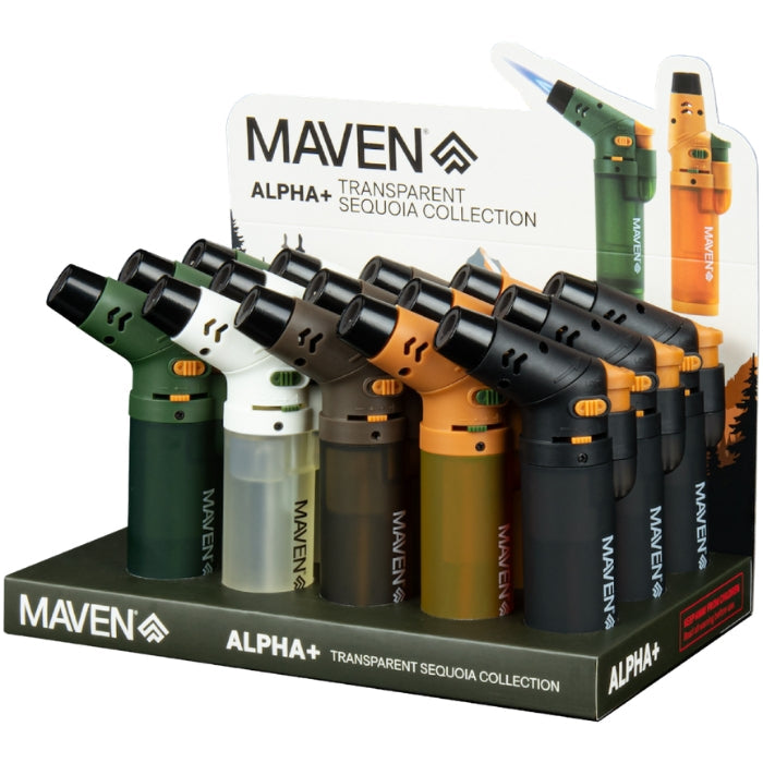 Maven Pink Pro Windproof Torch Lighters -Single Torch Maple Craft Inc