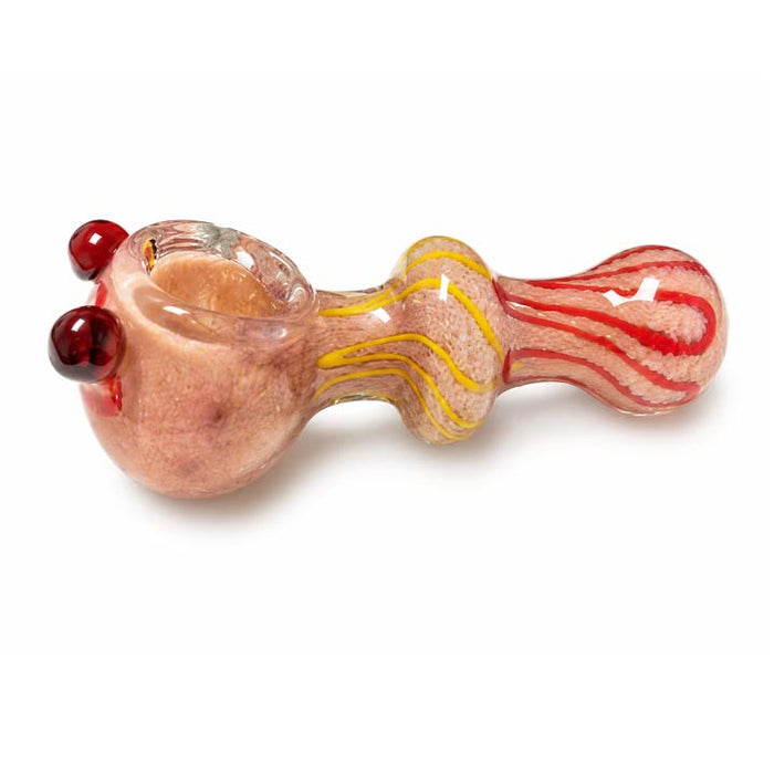4.25" Textured Fumed Glass Hand Pipe Glass Pipe Super Supplys Inc