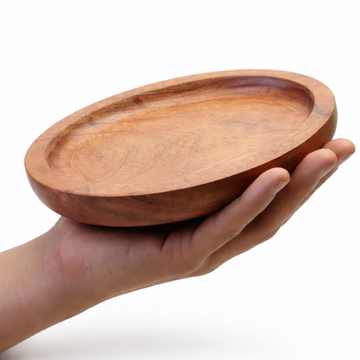 TBBC | Natural Hardwood oval Rolling Tray Tray THEBOOMBOXCLUB Canada