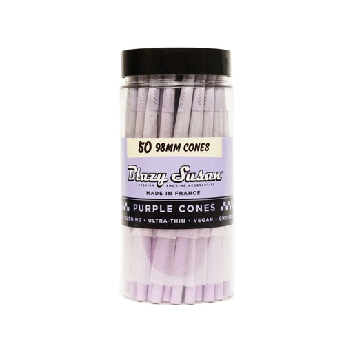 Blazy Susan | Purple 98mm Pack of 50 Pre-rolled Cone (Bulk / Tower) Smoking Cat Distribution