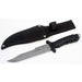 10.5″ Hunting Knife Black Handle and Black Sheath [6418] Fixed Blade Knife Canadian Distributor