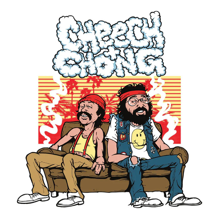 Cheech & Chong® Glass | 15" In the Couched Beaker Bong [CC142] Glass Bong Smoking Cat Distribution