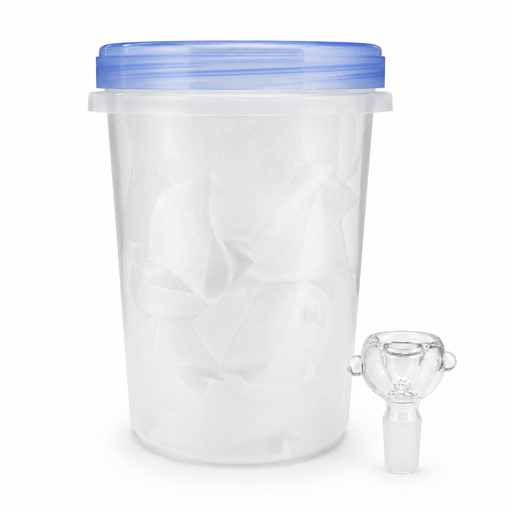 Clear Round bowl - 14mm Bowl · Popper Bongzie Smokes Jar of 20