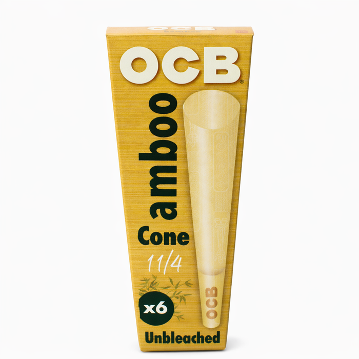OCB | Paper Cone 1 1/4 Size - Bamboo (PACK OF 32) [SMK654] Pre-rolled Cone (Bulk / Tower) NIBO Distribution