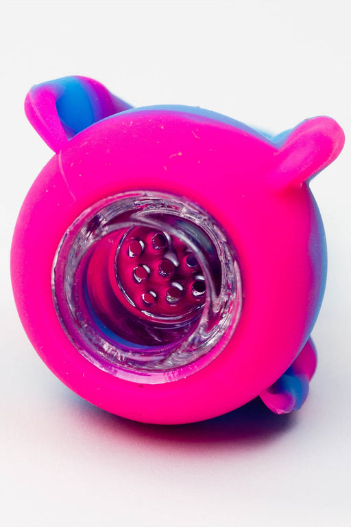 2-in-1 Silicone talon bowl with multi-hole glass bowl Bowl · Banger · Oil Burner ONE