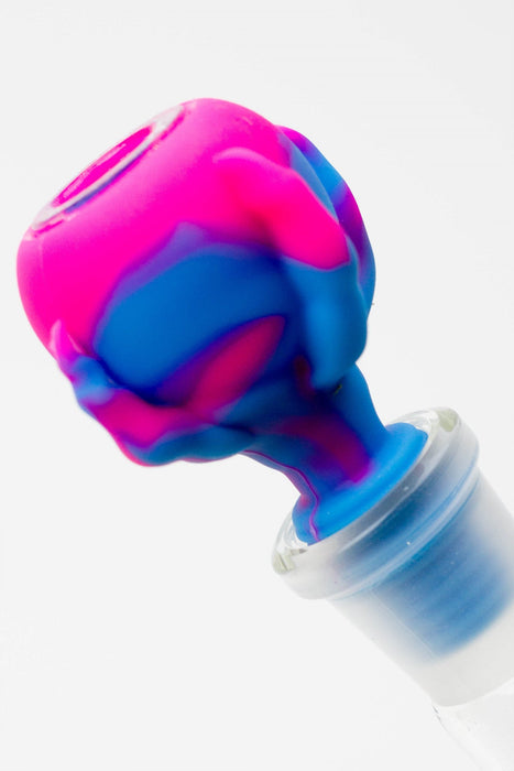 2-in-1 Silicone Claw bowl with multi-hole glass bowl-Color Assorted Bowl · Popper YHS Smoke