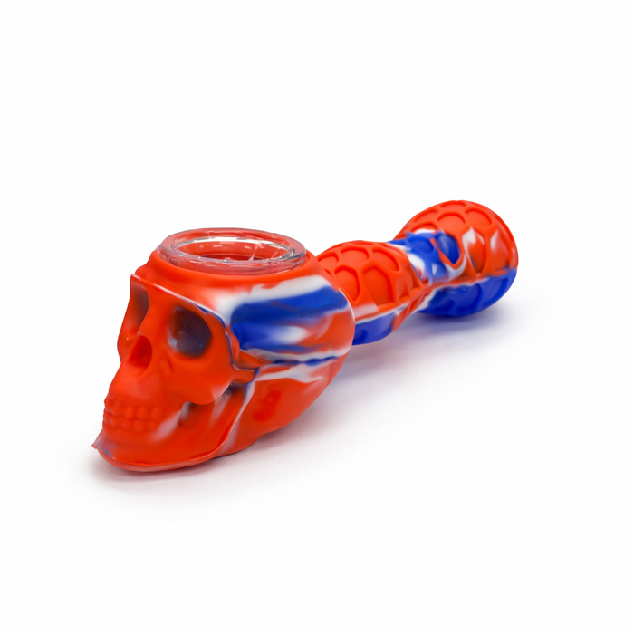 4.5" Skull Head Silicone pipe Silicone Pipe NIBO Distribution Color-4
