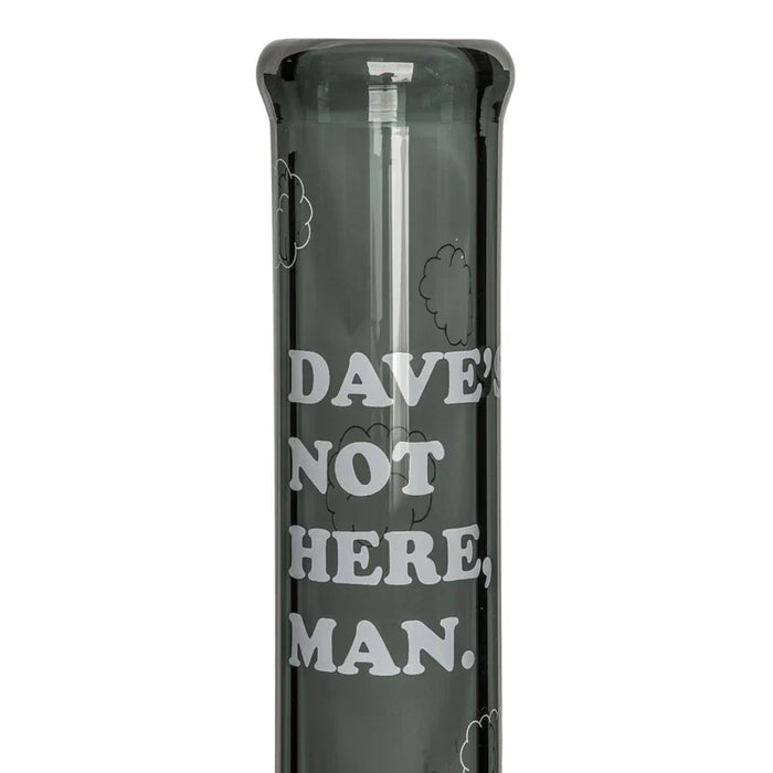 Cheech & Chong® Glass | 10" Dave's Not Here, Man Beaker Base Water Pipe [CC159] Glass Bong Smoking Cat Distribution